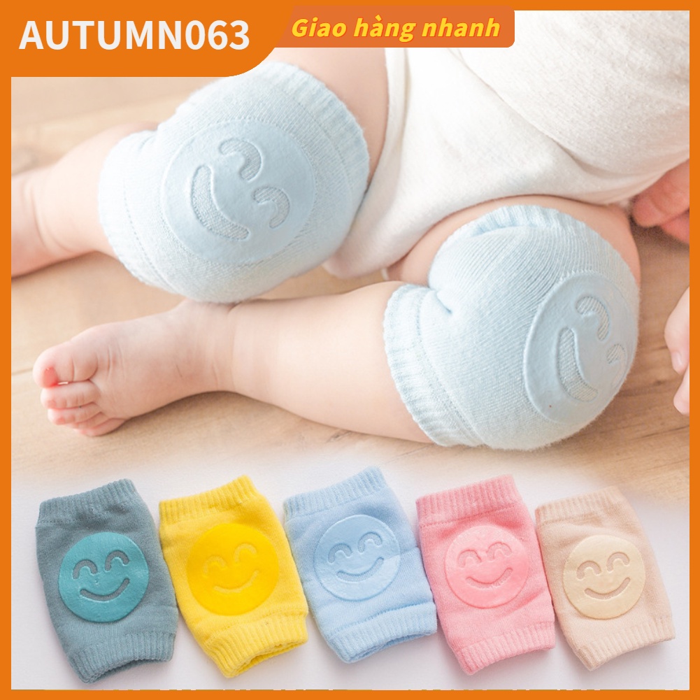 Miếng đệm bảo vệ đầu gối khuỷu tay bảo vệ bằng bông thoáng khí chống trượt unisex cho trẻ