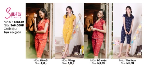 Bộ Mặc Nhà Sunfly , Sunfly Trendy