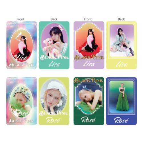 Set 8 card thẻ nhựa BLACKPINK - SSG2021 in 2 mặt bo góc