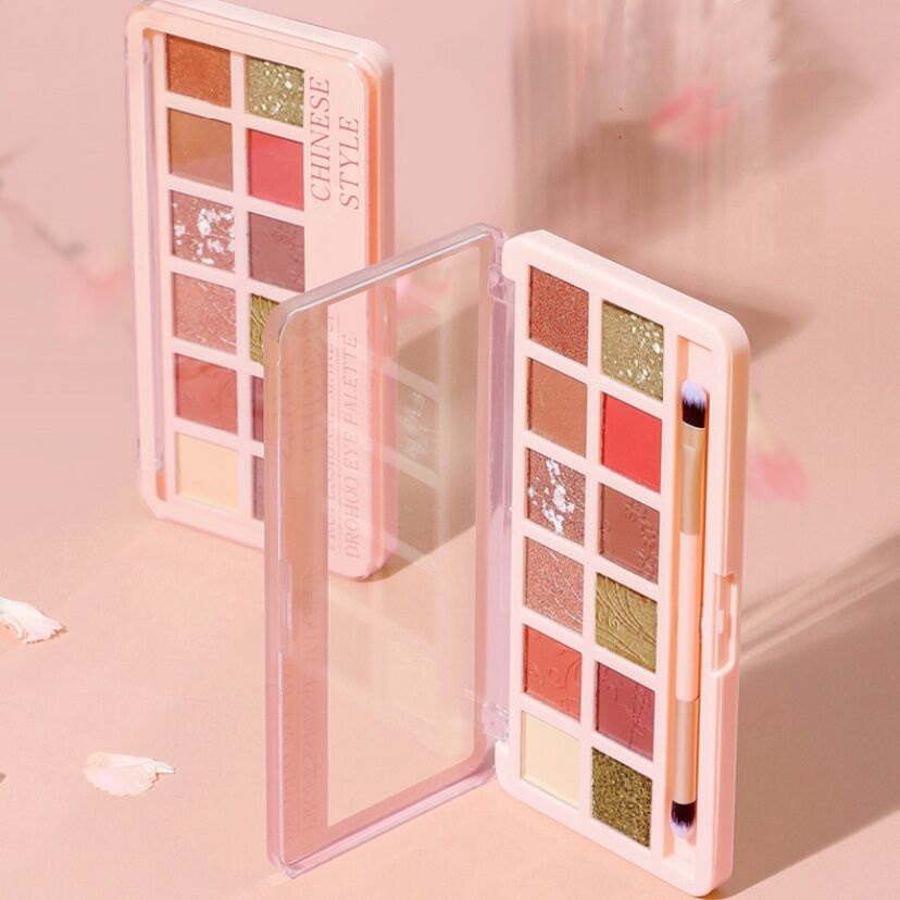 Bảng Phấn Mắt 16 Ô Eye Shadow Lemon Tea Có Ánh Nhũ Lấp Lánh