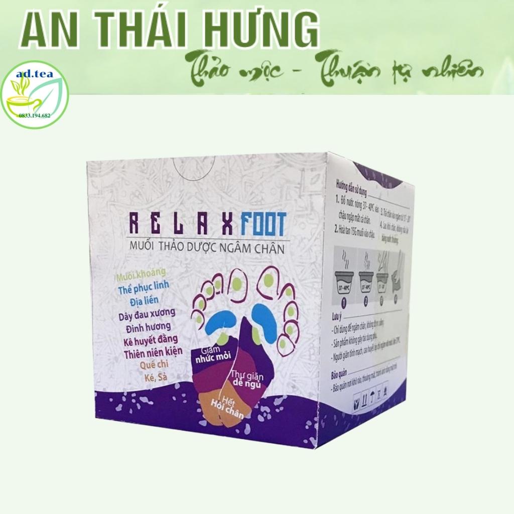 Muối Ngâm Chân Thảo Dược RELAX FOOTS - Giảm Nhức Mỏi xương khớp, Hết Hôi Chân /ad.tea