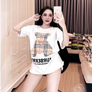 Áo phông gấu, áo thun nưởm dấu quần, chất coton mát mịn