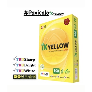 Ream giấy IK Yellow đa năng A4 70 gsm (500 tờ) - Hàng nhập khẩu Indonesia