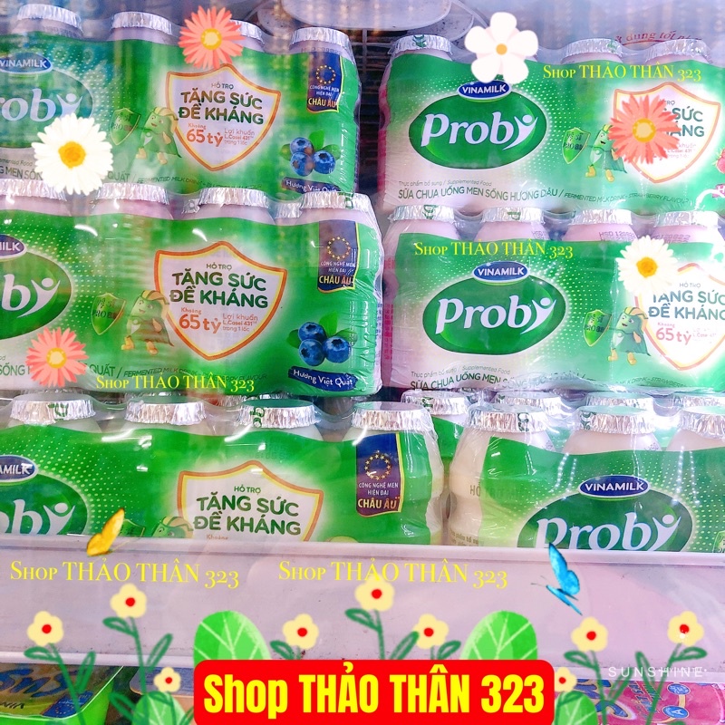 Mới -SỮA CHUA UỐNG PROBI LÊN MEN TỰ NHIÊN VINAMILK 65ml