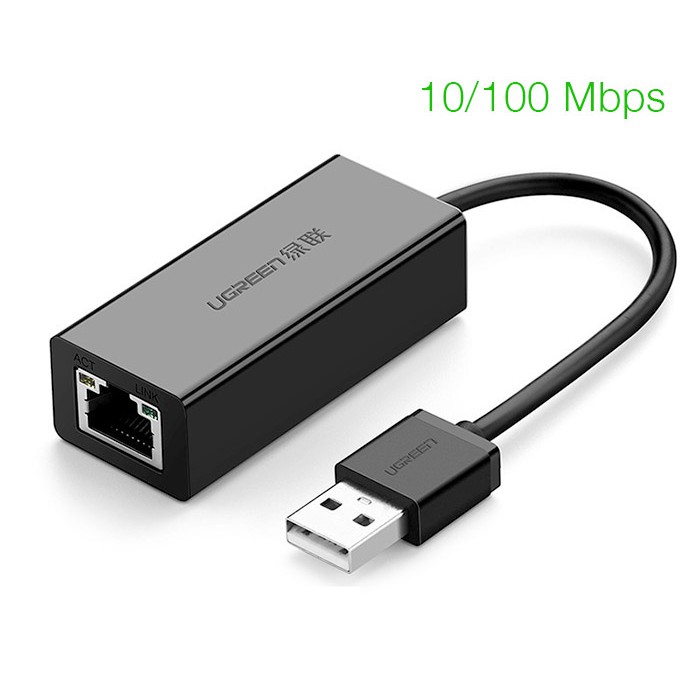 Cáp chuyển đổi USB to Lan Chính Hãng 2.0 Ugreen 20254