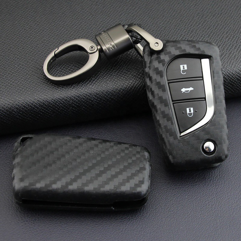 ốp chìa khóa Carbon Toyota Camry, Innova, Fortuner, Altis, Wigo
