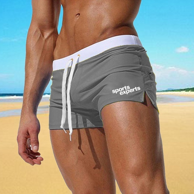 Mùa hè Phong cách mới dành cho nam giới Quần soóc viền ren Quần bơi bó sát 10 màu