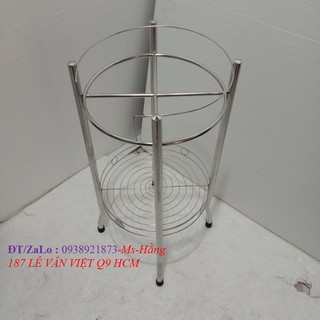 Chân bình lọc - kệ bình lọc nước inox cao cấp 2 tầng - mã: cb26162 -