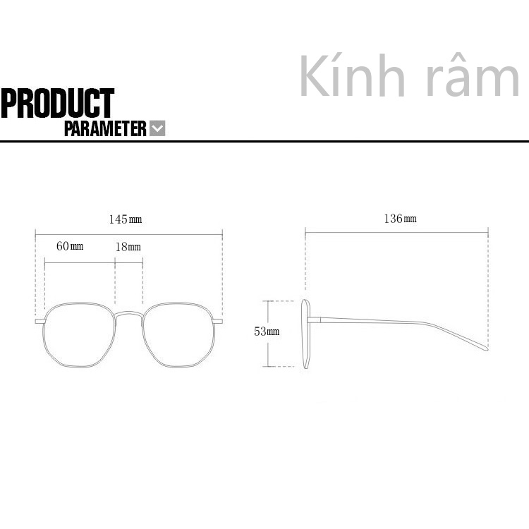 Kính mát mắt mèo cỡ lớn thiết kế sang trọng cho nam và nữ