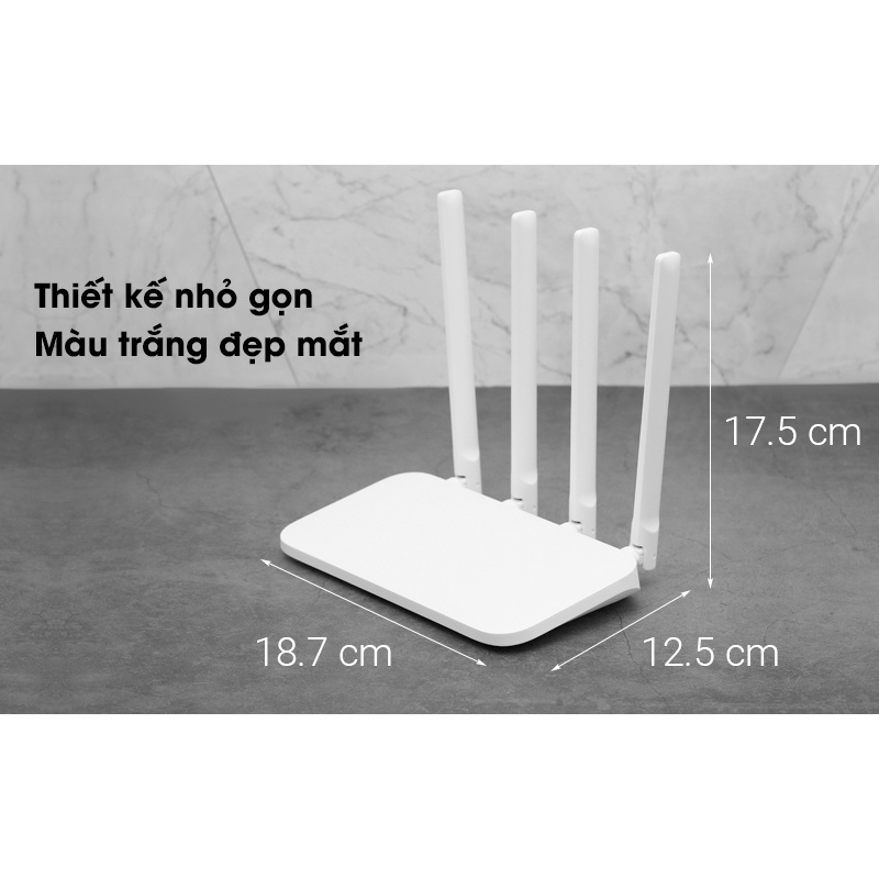 (*)GIAO HỎA TỐC BỘ PHÁT WIFI Xiaomi Router 4C - 4 Râu [Bản Tiếng Anh]