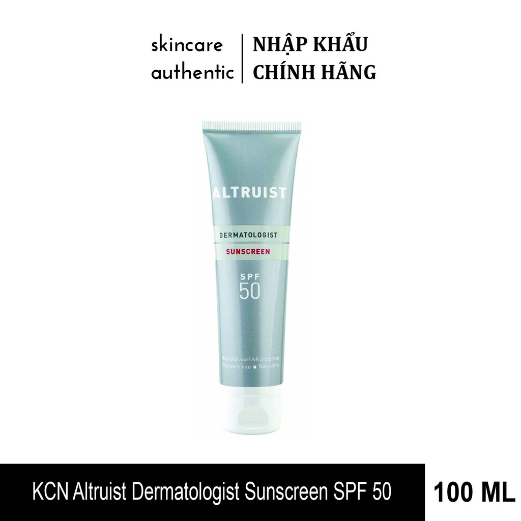 [CHÍNH HÃNG 100%] Kem Chống Nắng Altruist Dermatologist Sunscreen SPF 50 - 100ml