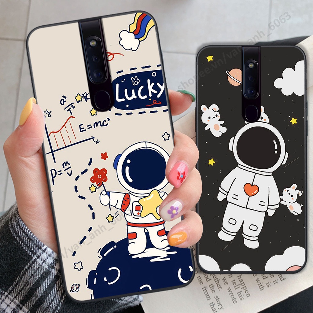 Ốp Oppo F11 / F11 Pro hình bầu trời, phi hành gia đẹp, ốp lưng điện thoại oppo viền dẻo cao cấp