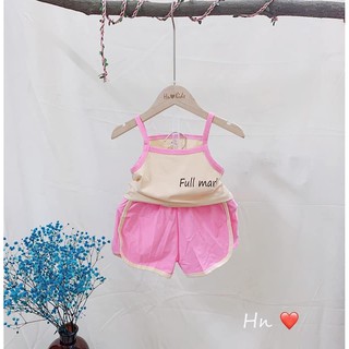 Bộ minky mom 2 dây hoa cúc cho bé