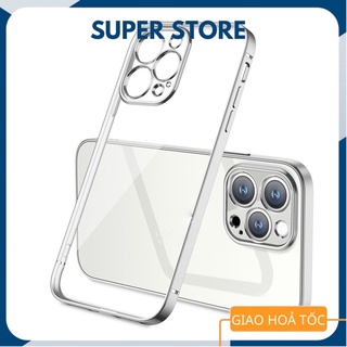 Ốp lưng CẠNH VUÔNG viền màu silicon dành cho 6/6plus/6s/6splus/7/7plus/8/8plus/x/xr/xs/11/12/13/pro/max/plus/promax