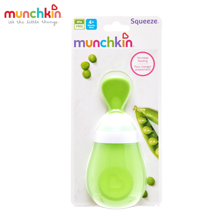 Bình Thìa Ăn Dặm Munchkin Bằng Silicone Siêu Mềm