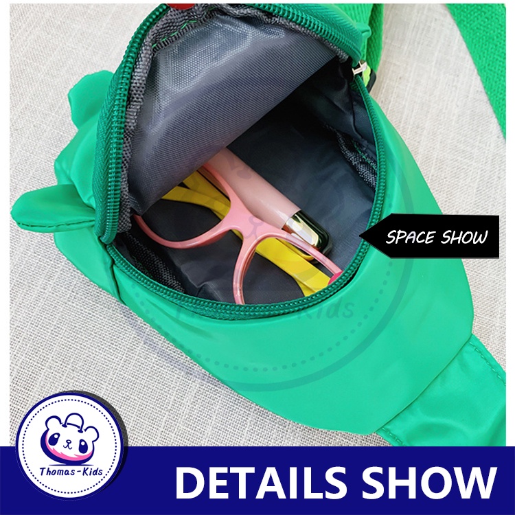 Hàng Mới Về Túi Đeo Chéo Hình Khủng Long Hoạt Hình Dễ Thương Cho Bé 2022