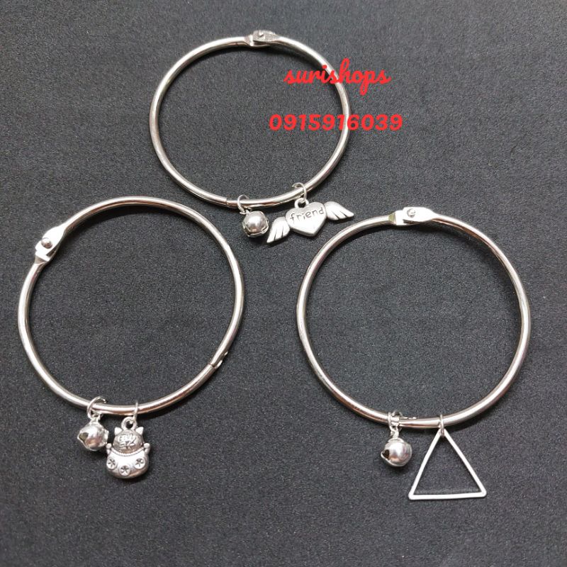 Vòng tay có chuông mix charm nhiều mẫu