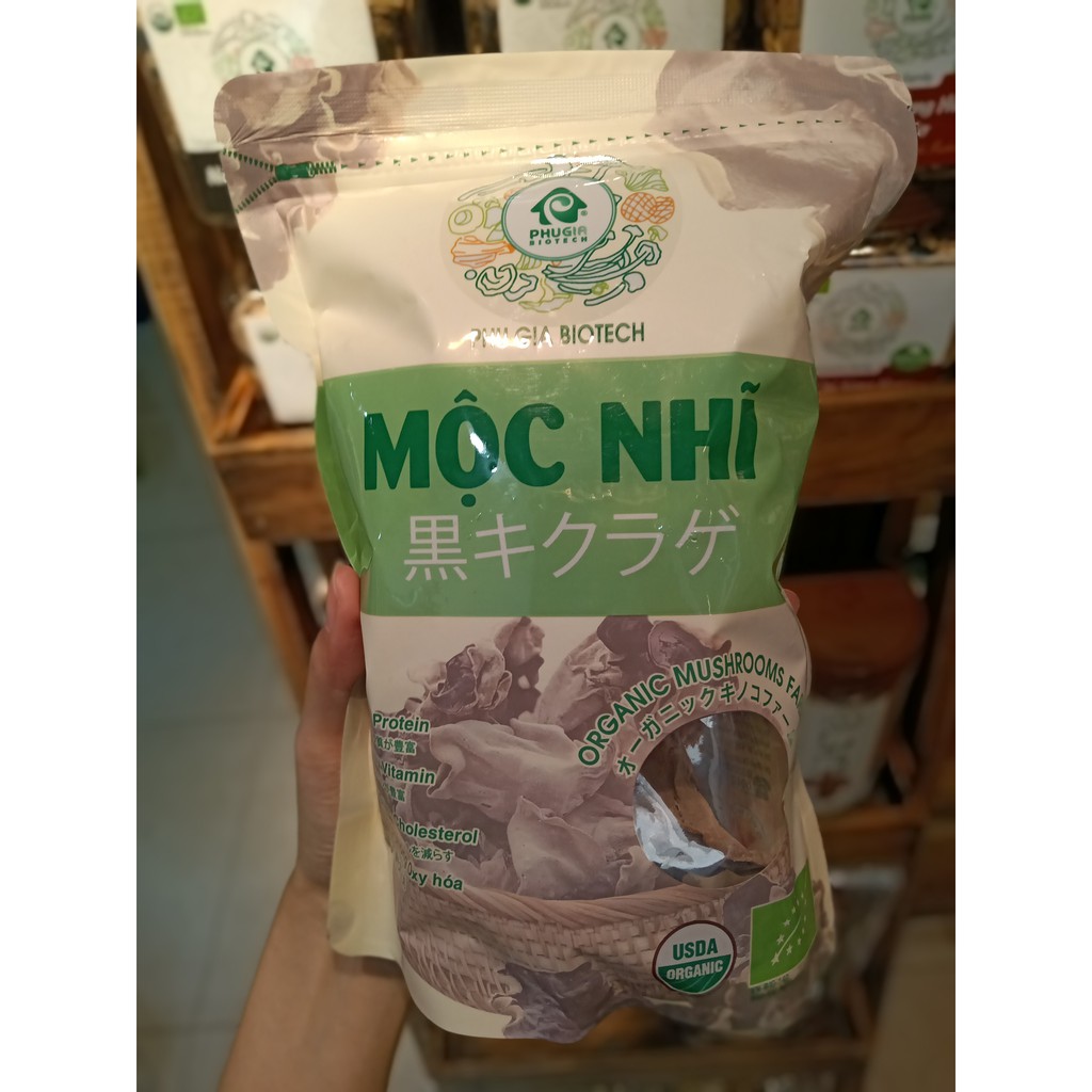 Mộc nhĩ khô organic gói 100g