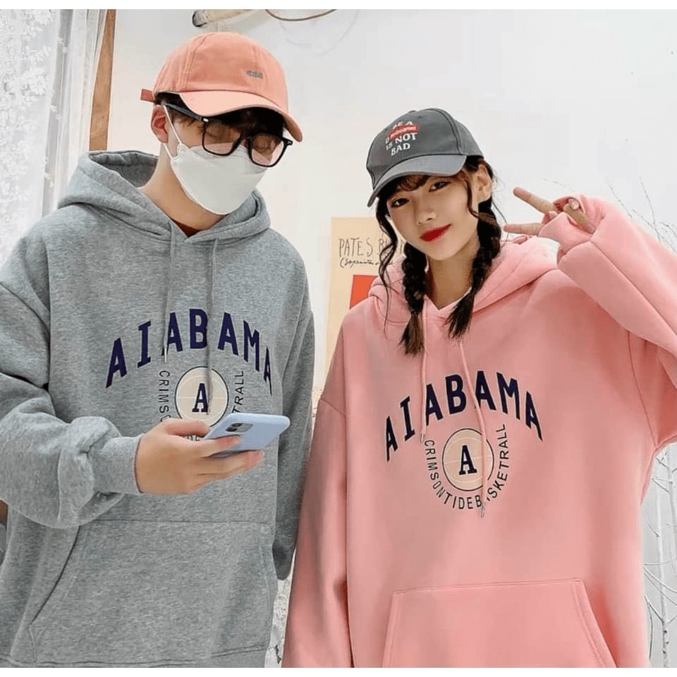 Áo Hoodies Unisex Chất Nỉ Mềm Mát Có Nón Kiểu Chui Đầu In AIABAMA Thích Hợp Mặc 4 Mùa [NEW UNISEX]