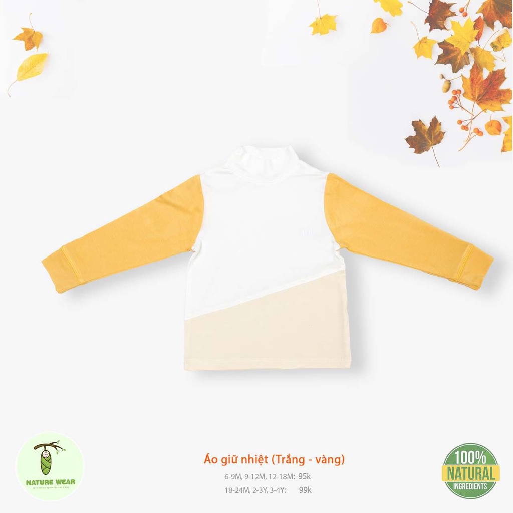 Natural wear Áo giữ nhiệt cho bé chất liệu co giãn cực mềm