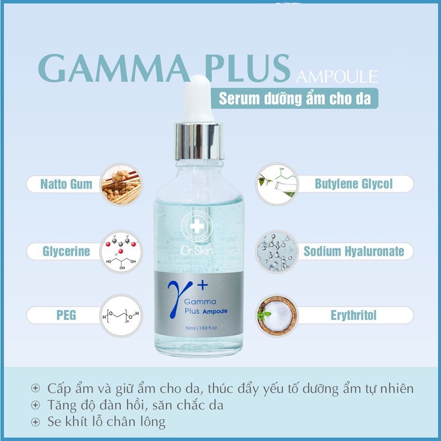 Tinh chất cấp ẩm và khóa ẩm chuyên sâu IDr Skin Gamma plus ampoule_Serum 50ml