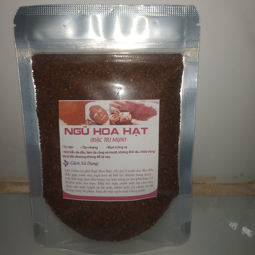 Bột Đắp Mặt Nạ Thiên Nhiên Ngũ Hoa Hạt 100gr (Handmade)