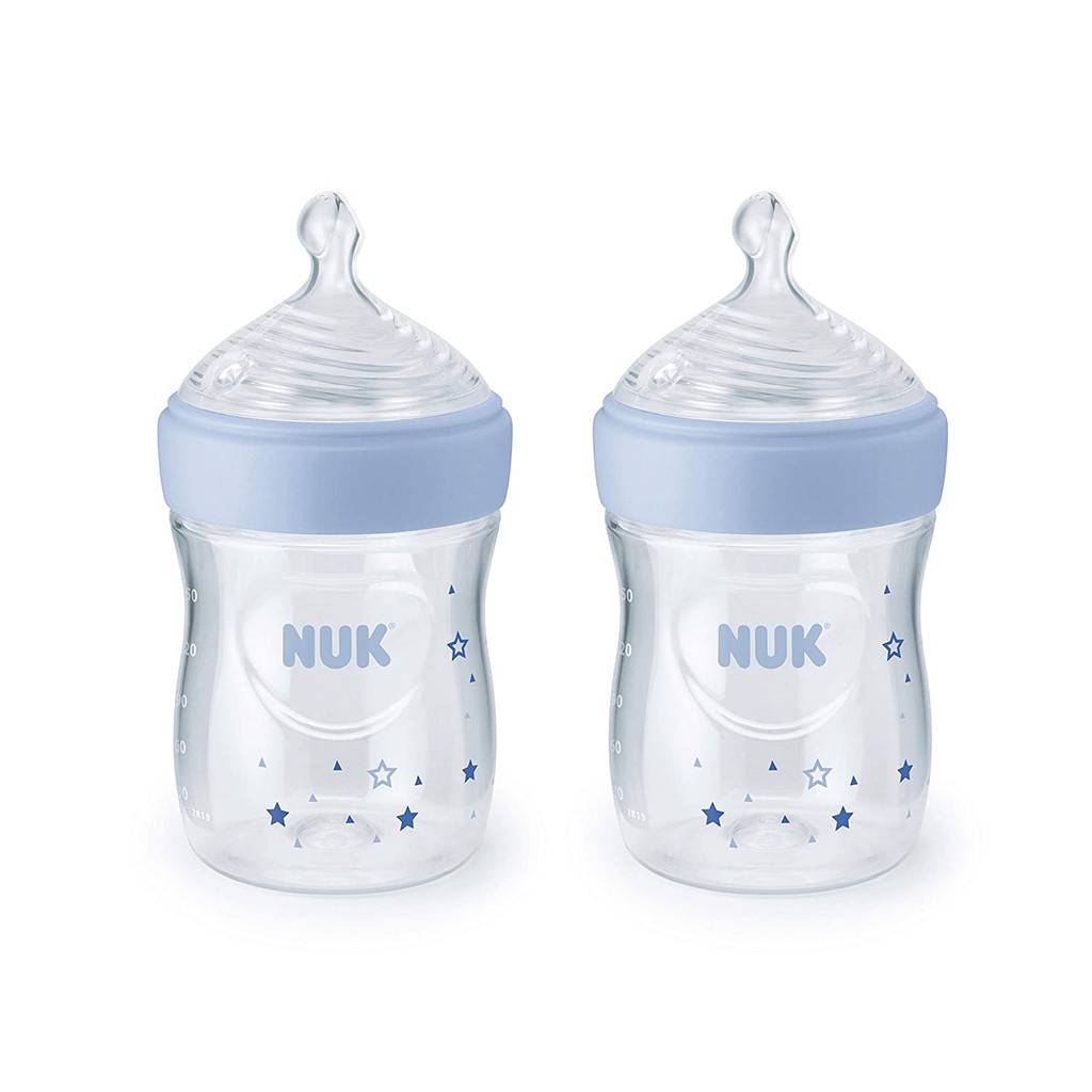 Combo 2 Bình sữa NUK Simply Natural 150ml Núm Silicone