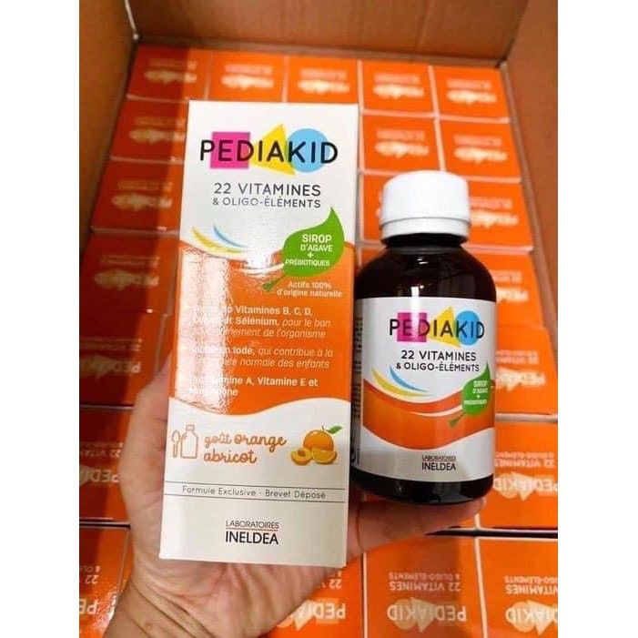 Vitamin tổng hợp Pediakid 22 Vitamins & Minerals 125ml cho trẻ từ 6 tháng tuổi - Pháp