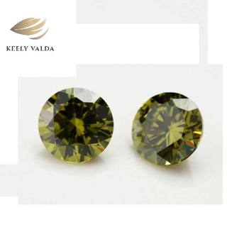 Đá CZ Màu Trà Lục Bảo Cubic Zirconia loại 5A - Kim cương nhân tạo Siêu Cứng Thụy Sỹ