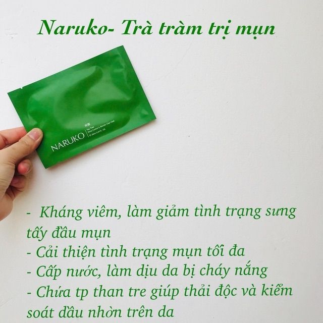 Hộp 8 mặt nạ tràm trà Naruko Bản Trung