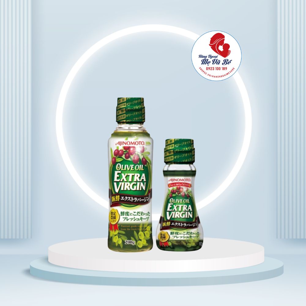 Dầu Olive Extra Ajinomoto, gia vị ăn dặm Nhật Bản cho bé