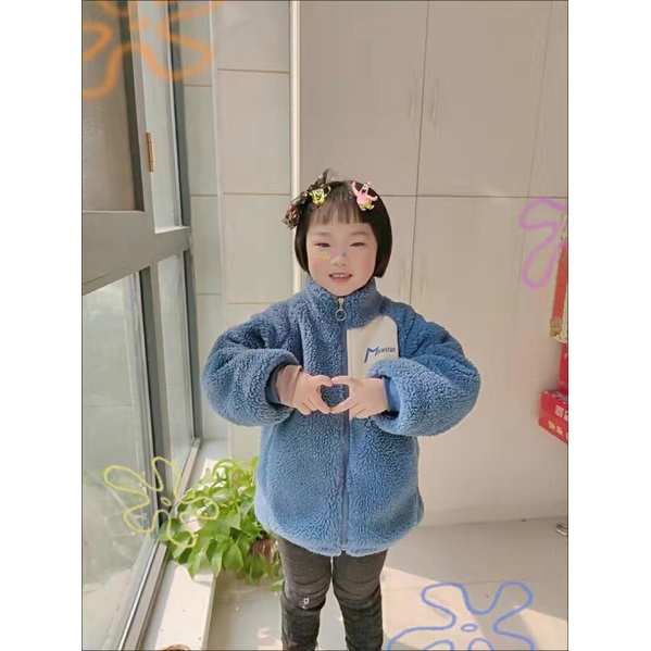 Áo Khoác Lông Cừu Bé Trai Và Bé Gái 8-30kg Thời Trang Thu Đông LABI BABY