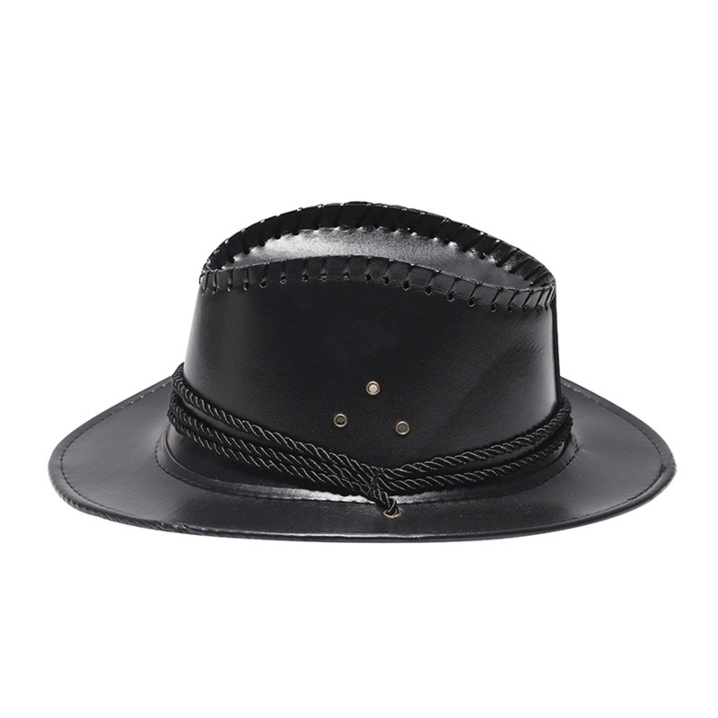 Mũ Cao Bồi Chống Gió Vành Rộng Có Dây Buộc Phong Cách Cao Bồi Phương Tây Tinh Tế ONERI Cho Unisex