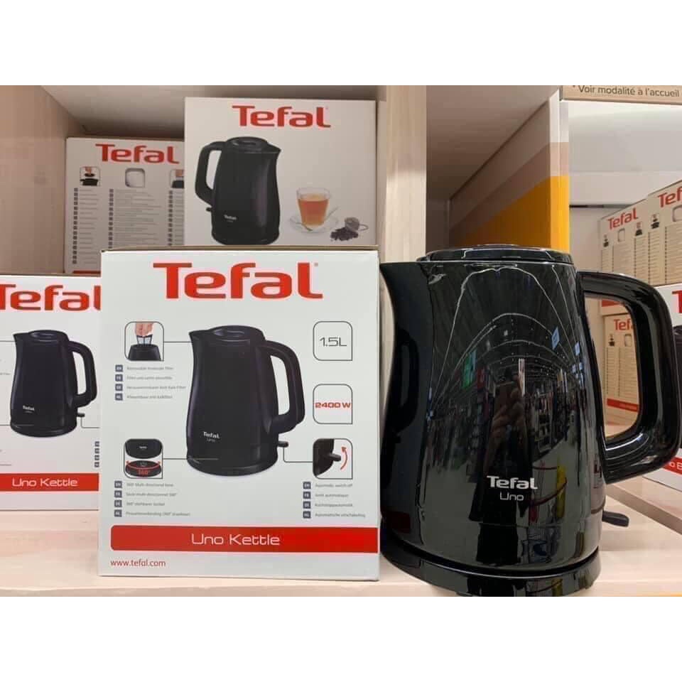 Bình đun siêu tốc Tefal tự ngắt khi nước sôi đảm bảo an toàn! Dung tích 1.5l sẽ đáp ứng được nhu cầu sử dụng
