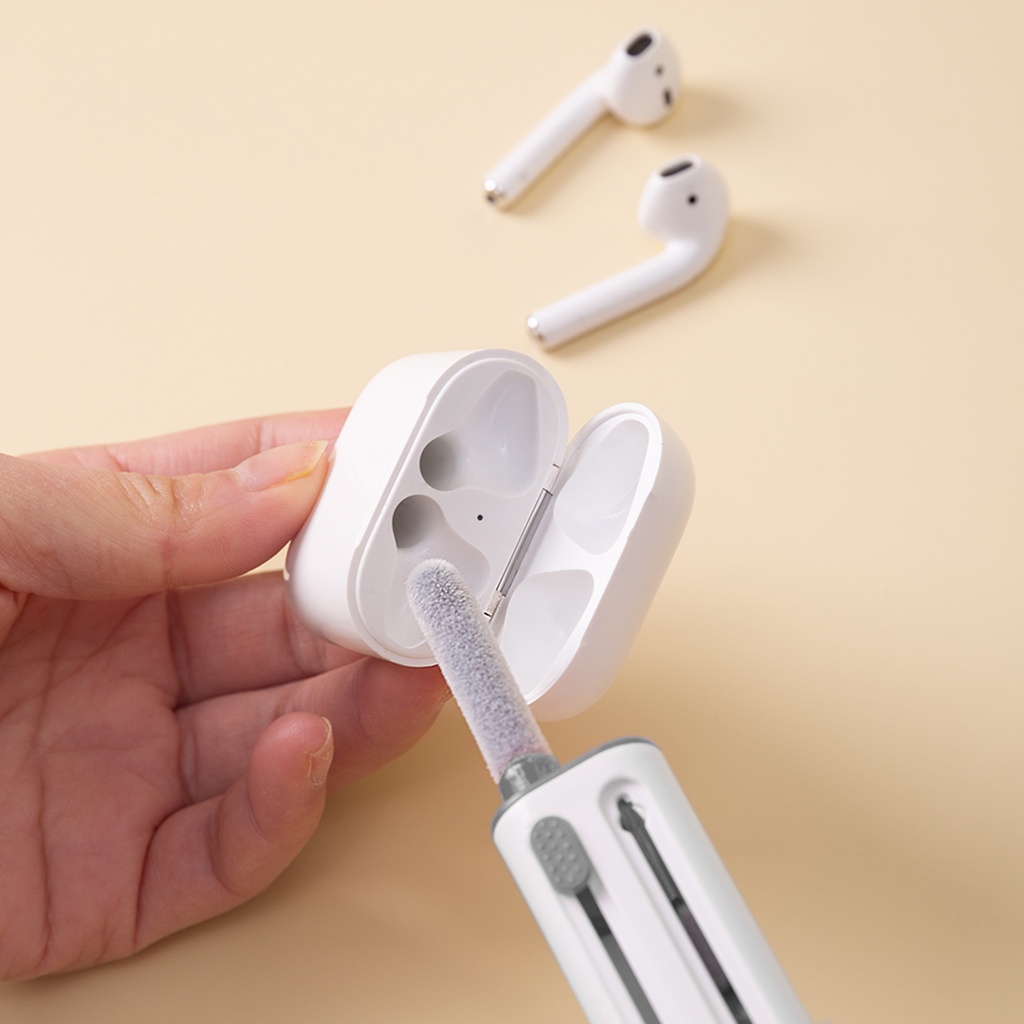Bút Vệ Sinh Tai Nghe Bluetooth Đa Năng 3 Trong 1 Kèm Cọ Mềm