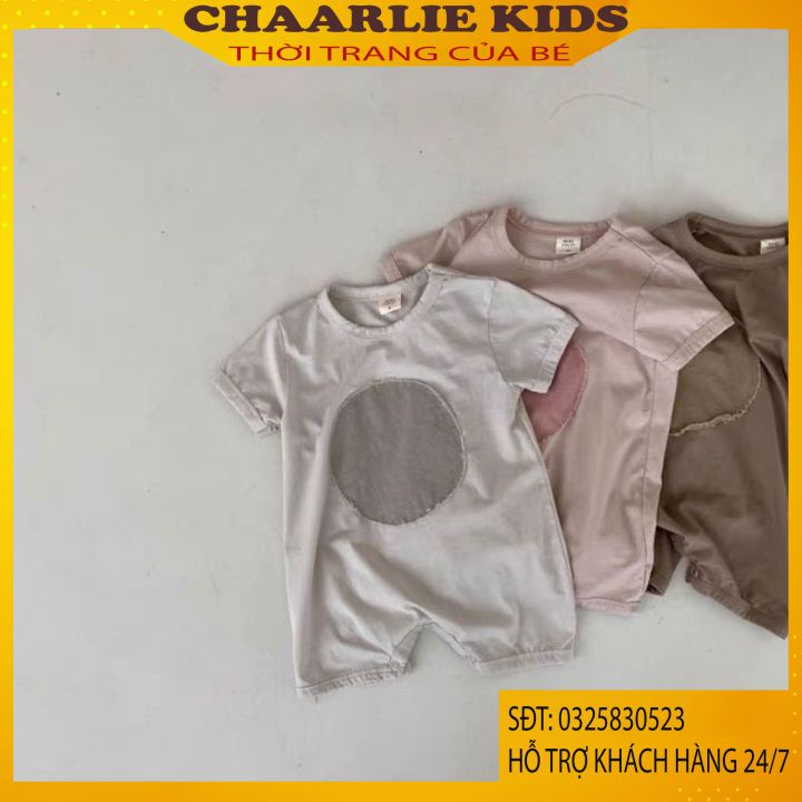 Bộ Body Cho Bé, Bộ Liền Thân Circle Trẻ Em Chất Thun Cotton Cho Cả Bé Trai Bé Gái Quần Áo Trẻ Em Chaarlie Kids
