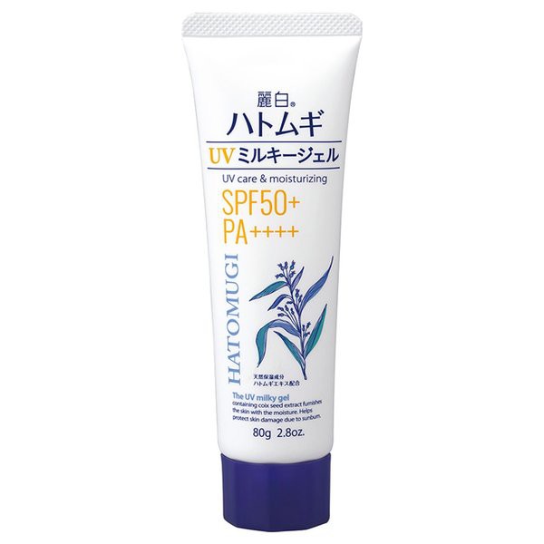 Sữa Dưỡng Chống Nắng Hatomugi UV Care &amp; Moisturizing The UV Milky Gel SPF50+/PA++++ 80g