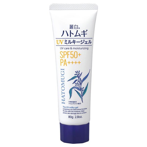 Sữa Dưỡng Chống Nắng Hatomugi UV Care &amp; Moisturizing The UV Milky Gel SPF50+/PA++++ 80g