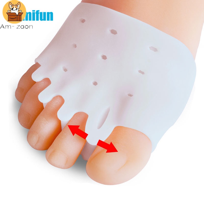 Set 2 Miếng Lót Ngón Chân Bằng Silicon Mềm Chống Trượt Có Thể Tái Sử Dụng