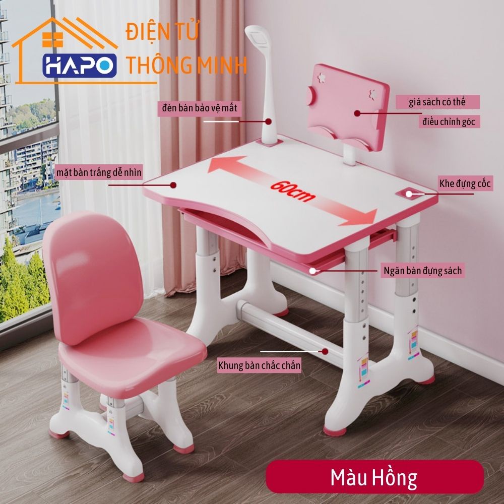 Bàn học sinh, bàn học chống gù chống cân, bảo vệ tư thế ngồi cho trẻ, bàn học trẻ em thông minh.