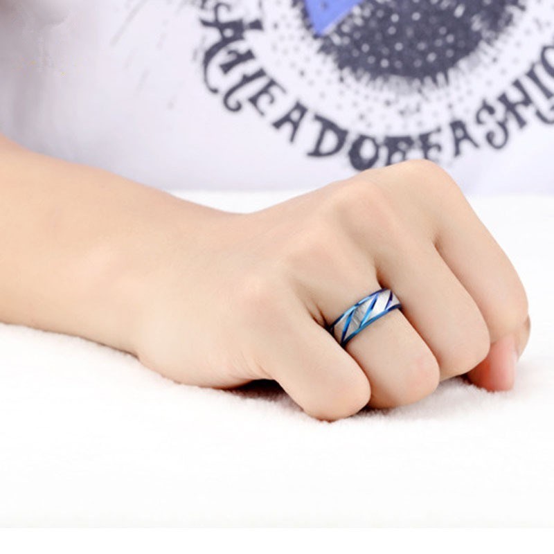 Nhẫn thép titan 316L thiết kế mát mẻ thời trang cho nam