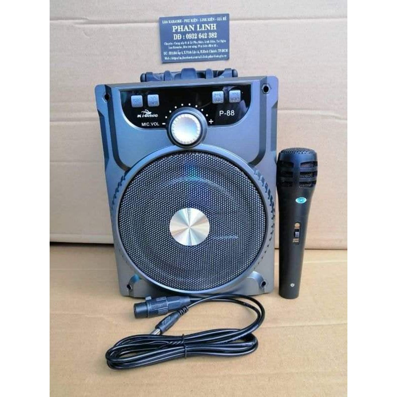 Loa karaoke P88 kiomic  chính hảng kèm micro có dây ( kiomic k69 , kiomic Q8, kiomic k89, kiomic k86, kiomic k85, kiomic