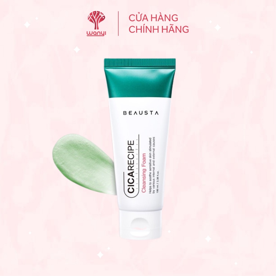 Sữa Rửa Mặt Dịu Nhẹ Beausta Cicarecipe Cleansing Foam 100ml - WANYI VN