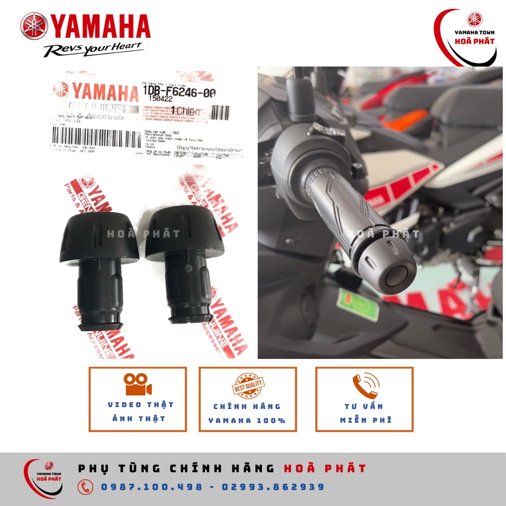 Đầu tay lái, tay cầm, gù bao tay Exciter 150, Mxking, Sirius Fi chính hãng Yamaha 100%