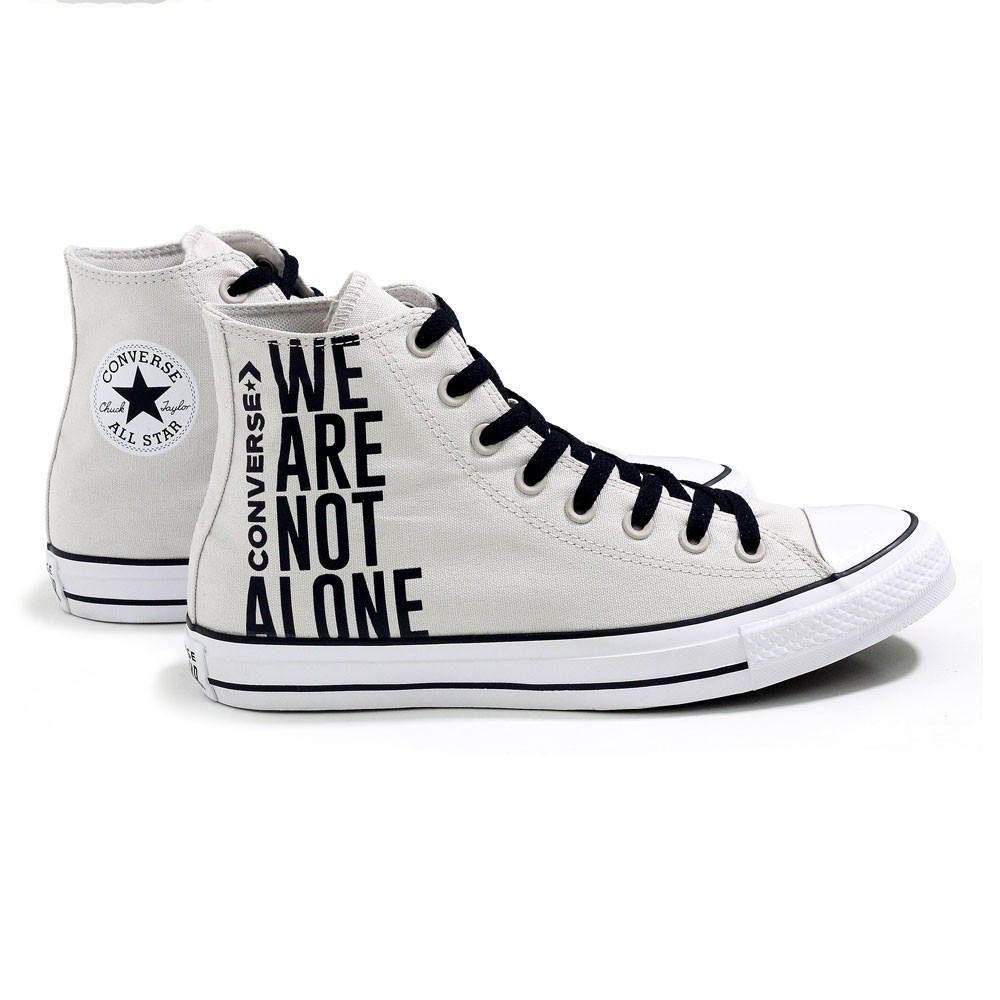 converse we are not alone black