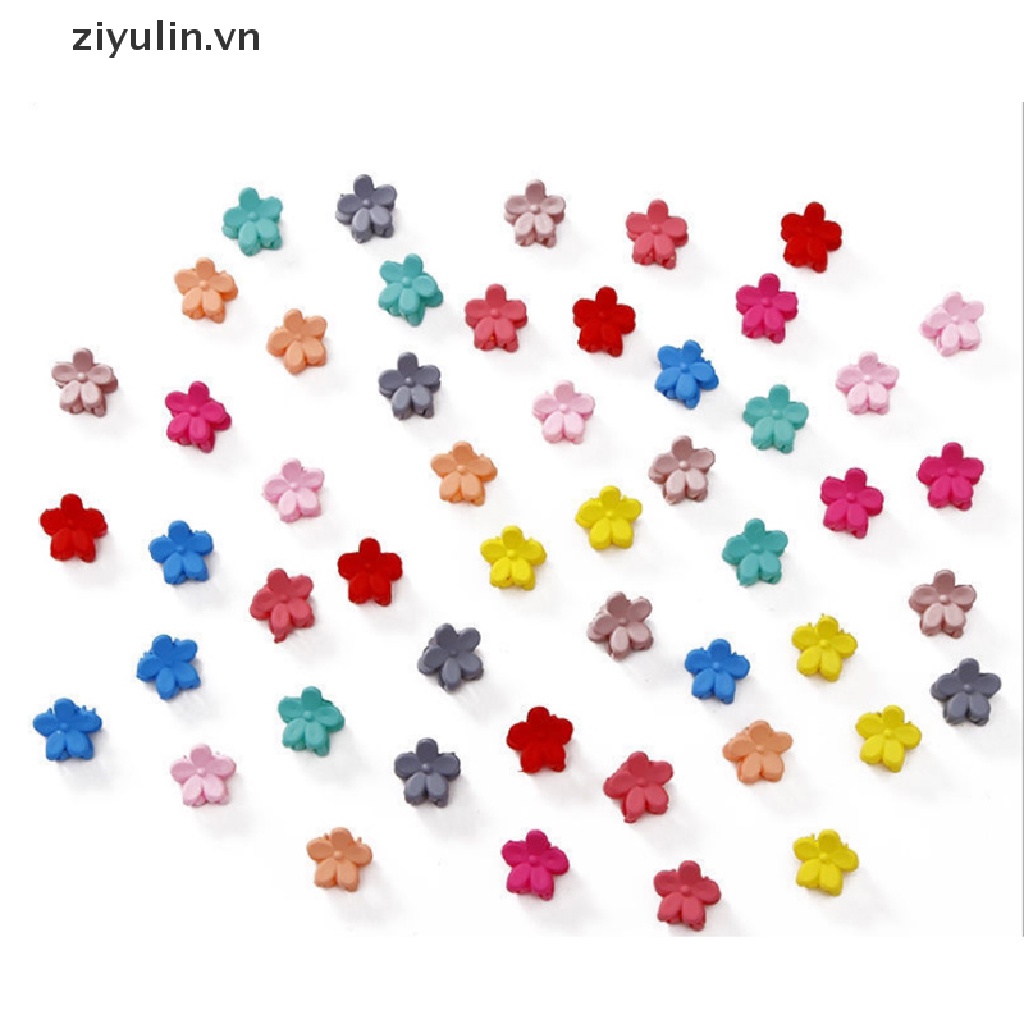 Set 50 Kẹp Tóc Càng Cua Đính Hoa / Thỏ Mini Dễ Thương Cho Bé Gái Vn