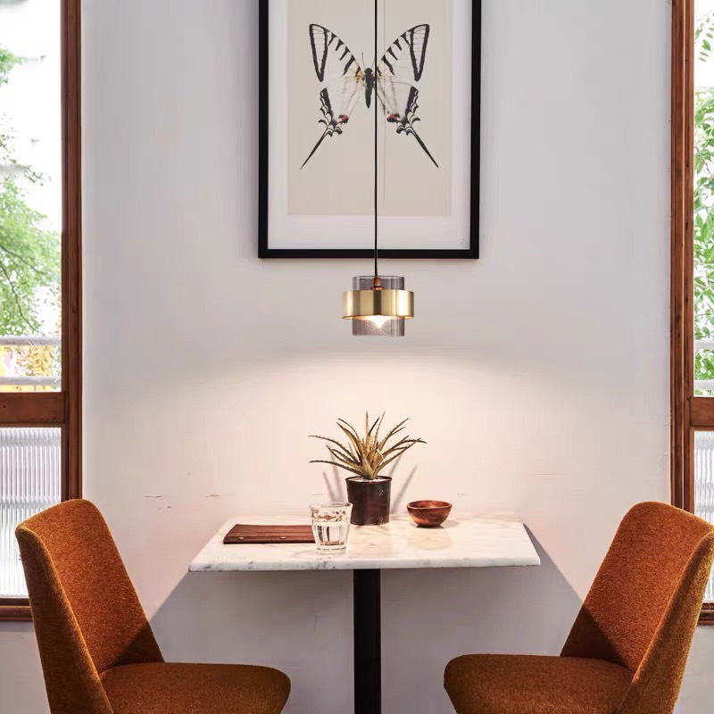 Đèn thả decor chao khói, đèn trang trí