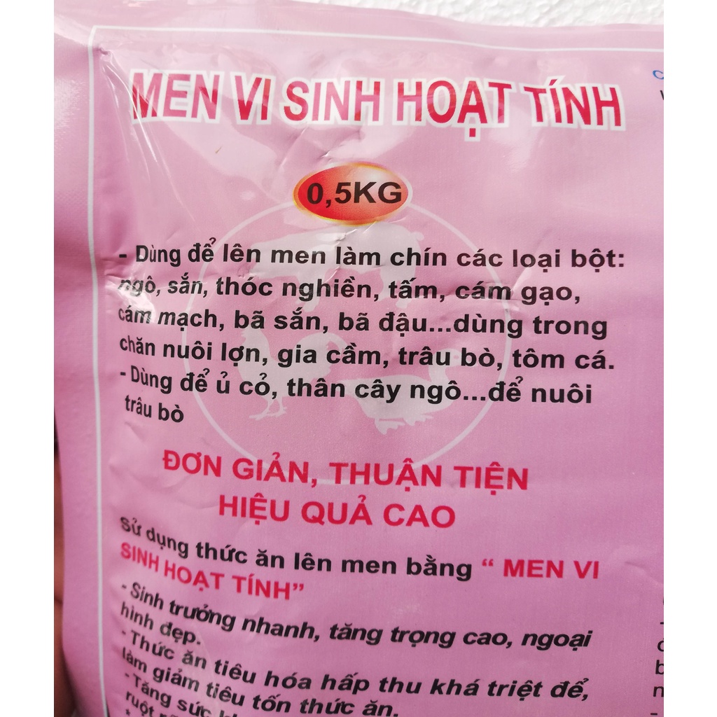 2 gói Men ủ vi sinh hoạt tính 500g tổng = 1kg