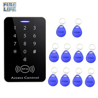 [12.24]RFID Access Control System Security Entry Door Lock + 10PCS Keychains for Home