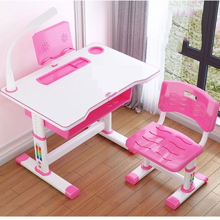 Bàn Ghế Học Sinh Thông Minh Chống Gù Chống Cận Tặng Chống Cằm NT94 (80x49) - BH 2 Năm